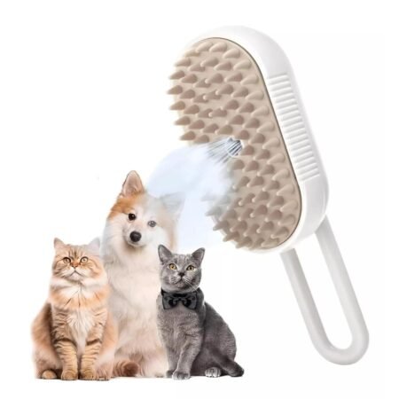 Cepillo para Gatos Mascotas a Vapor Agua Carga Usb Novedad