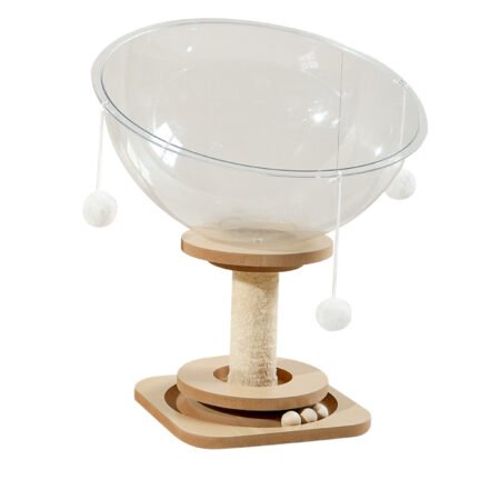 Cama Transparente Gatos Capsula elevada Interactiva