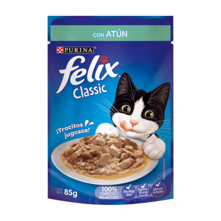Alimento Húmedo Gato Adulto Pouch Felix Atún 85grs