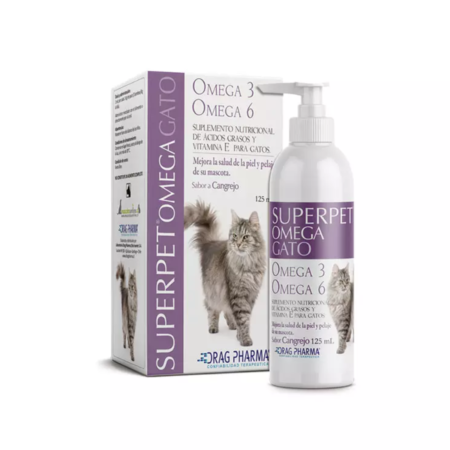 Suplemento Alimenticio Gatos Omega 3 y 6 Superpet 125ml